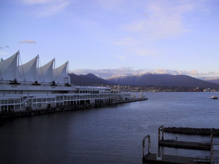 Canada Place - viewing towards NorthVan and the mountains