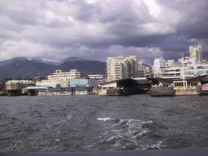 looking back to NorthVan