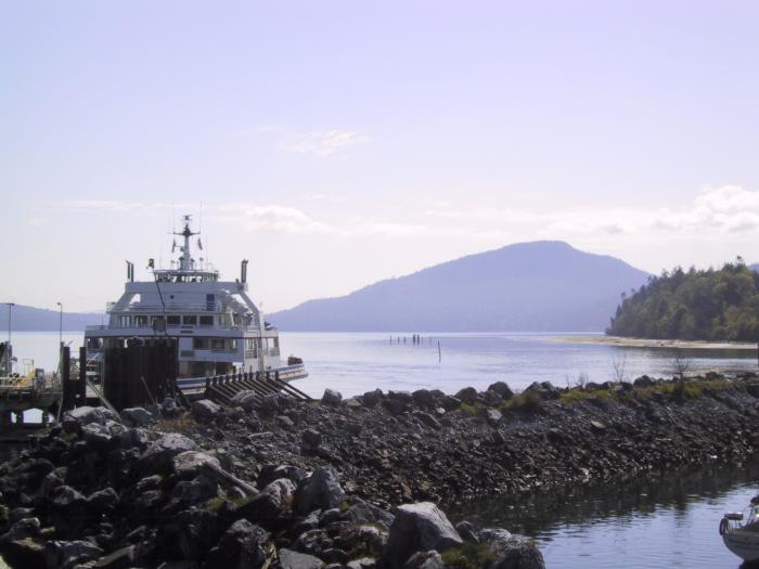 The ferry to Salt Spring Island.