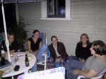 Meeting on my (former) patio before we go out.