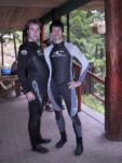 Malcom and me in out wetsuits