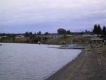 Lac La Hache Lake with our motel