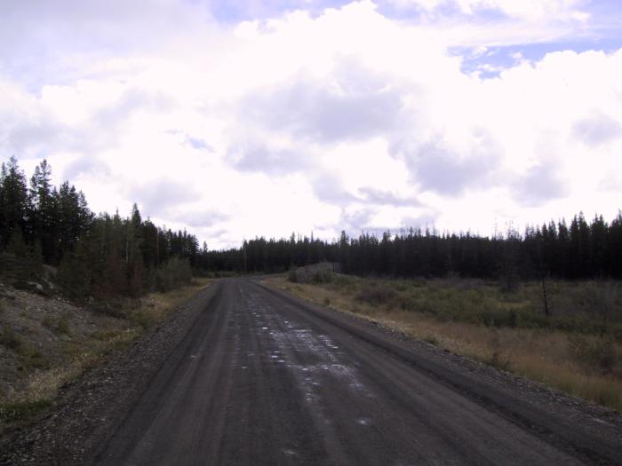 On the infamous dirt road...