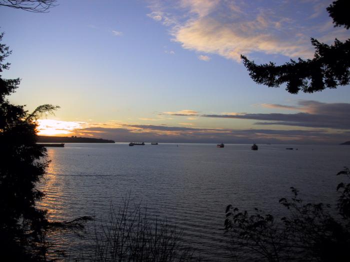 View from Siwash Rock in Stanley Park