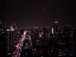 View from the Empire Landmark, the big street is Robson street