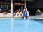 S'pore Airport - Hotel Pool! The best way to spend six hours stopover.