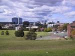 When I leave through the backyard and go to the bus, I walk across this park.