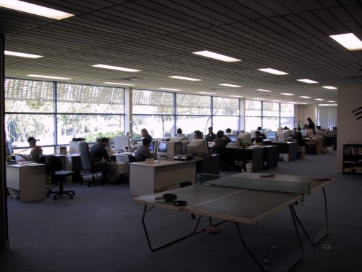 About 25 people work in this office. It's a really nice one.