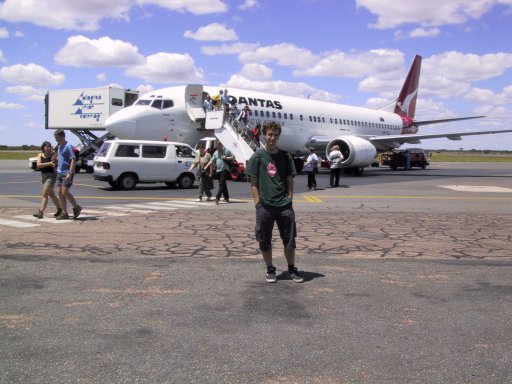 Arrival in Alice Springs