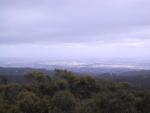 View from Mt. Lofty over Adelaide while it's rather cloudy.